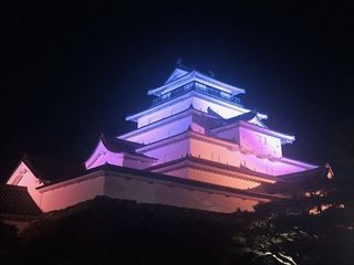 鶴ヶ城ライトアップ　イメージ写真