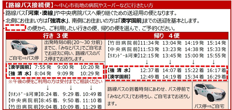 R804路線バス接続便
