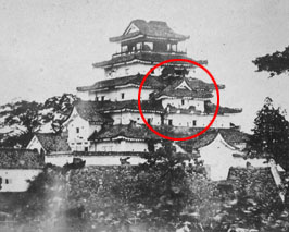 国内で発見された鶴ヶ城の写真