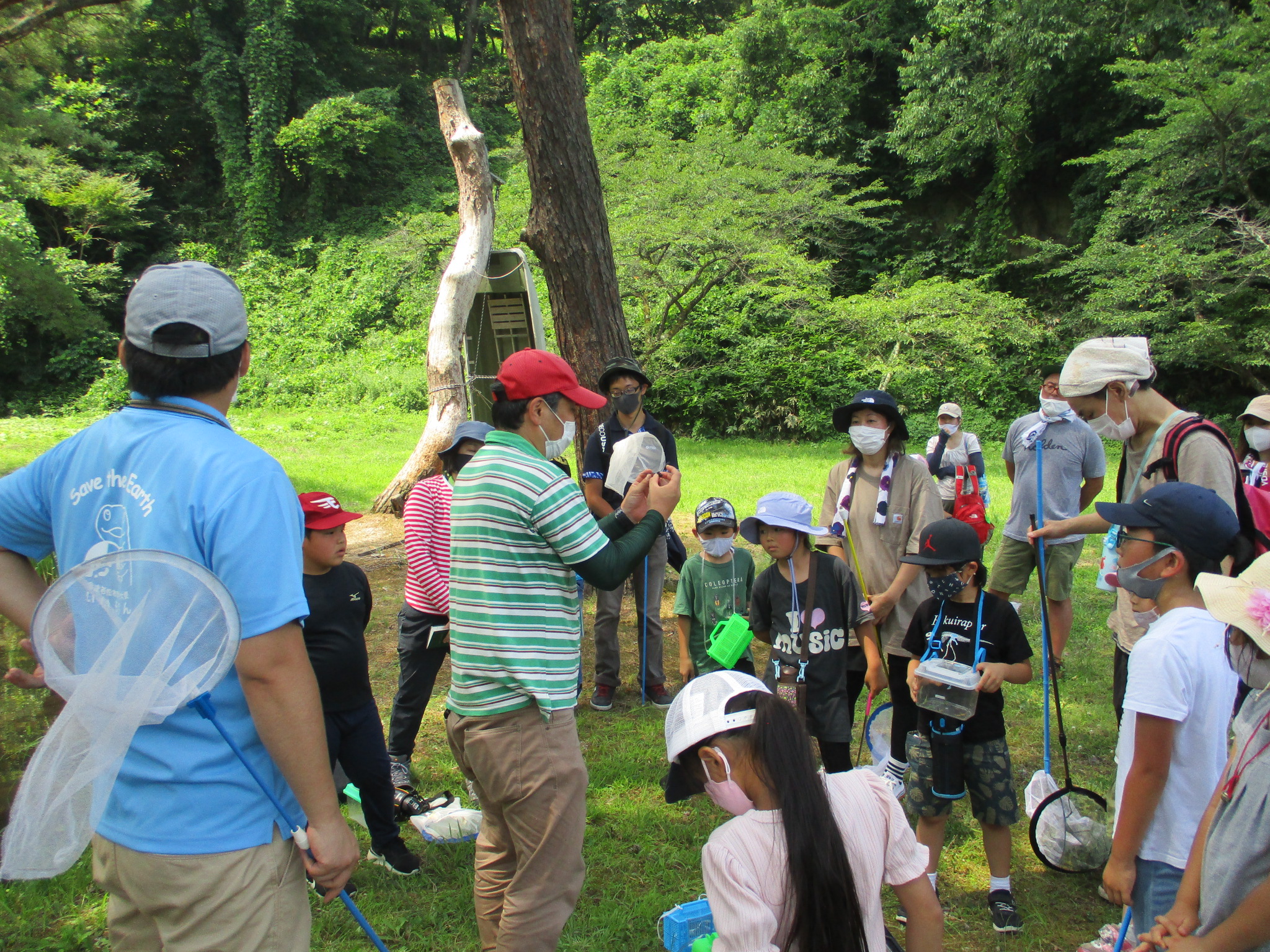 昆虫観察の様子1