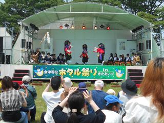 ホタル祭り彼岸獅子