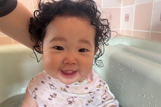 沐浴をしているところ
