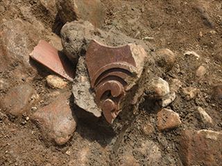瓦の出土状況