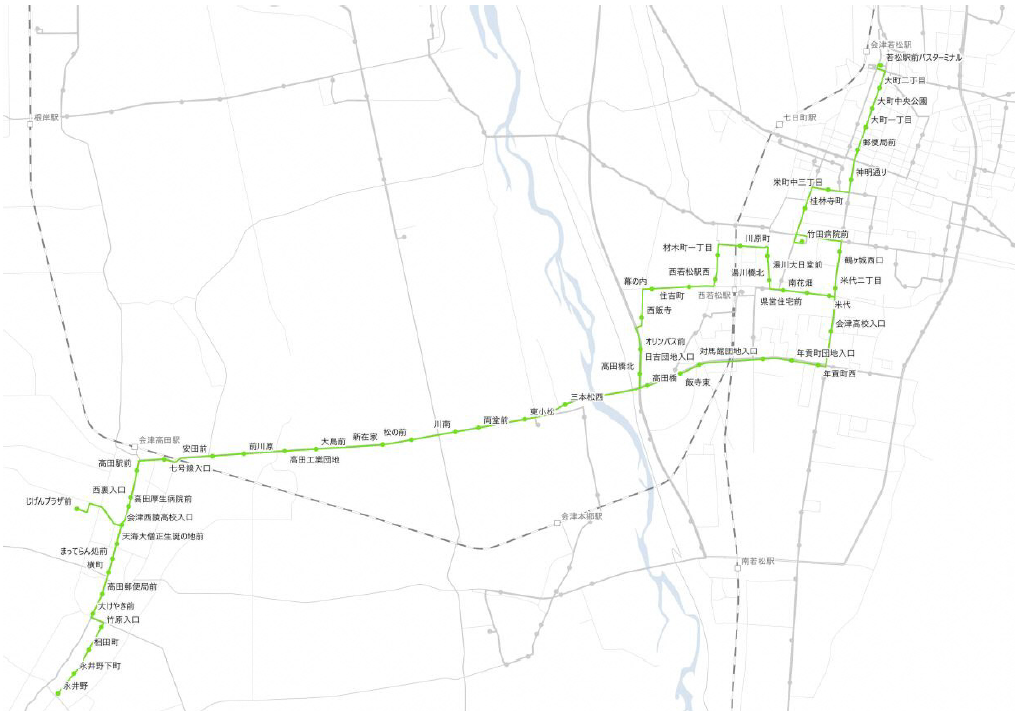 高田線再編前地図