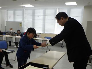 準奨励賞を受賞した鈴木理久汰さん