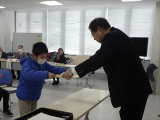 努力賞を受賞した山田詢さん